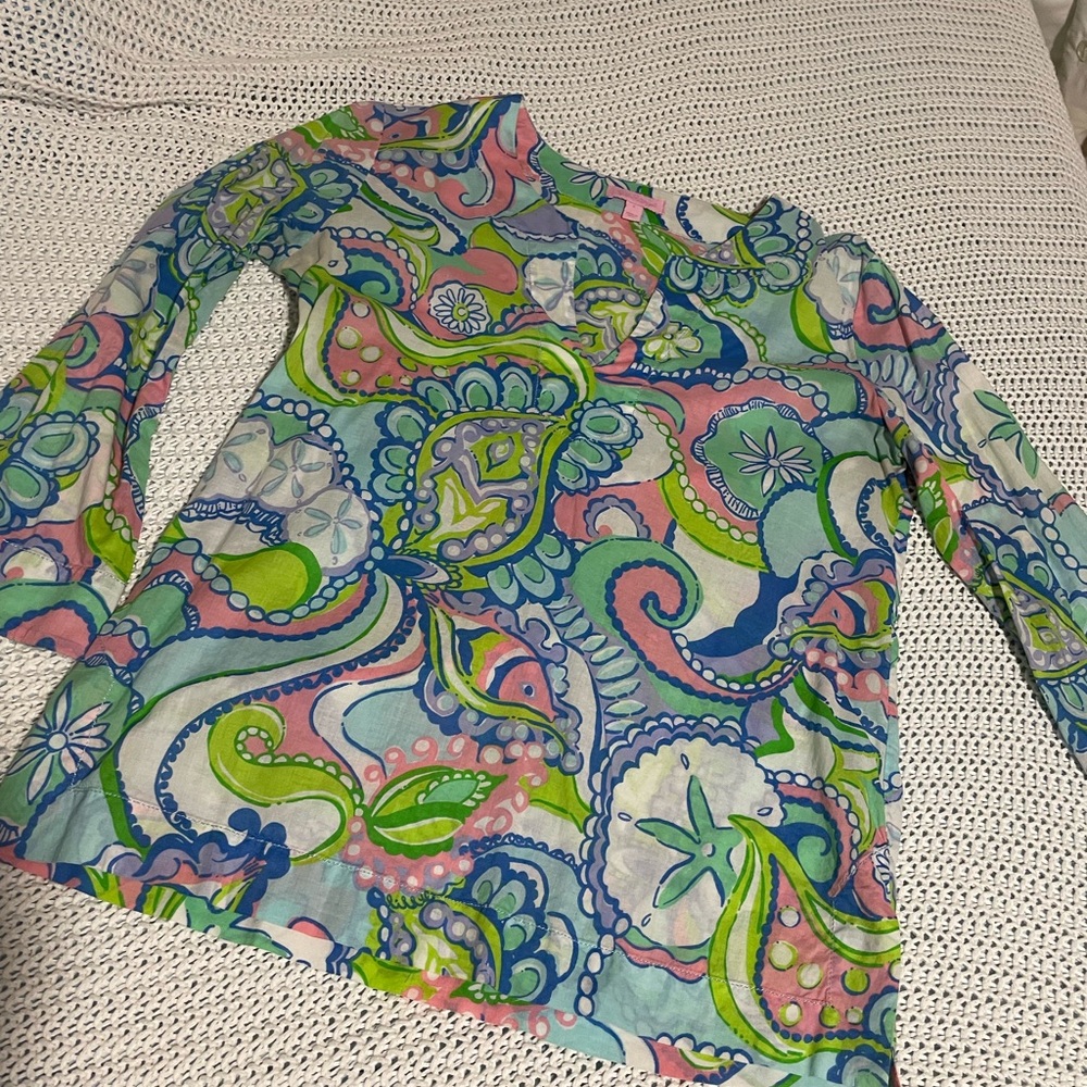 Lilly Pulitzer Multicolor coastal print top